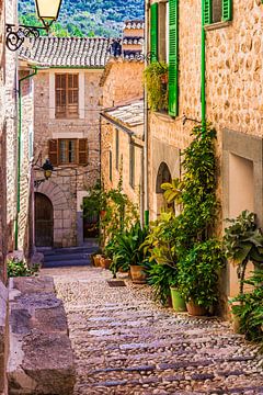 Idyllic village of Fornalutx on Majorca, Spain Balearic Islands by Alex Winter