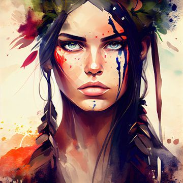 Watercolor Druid #3 by Chromatic Fusion Studio