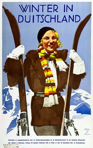 Winter in Duitsland poster