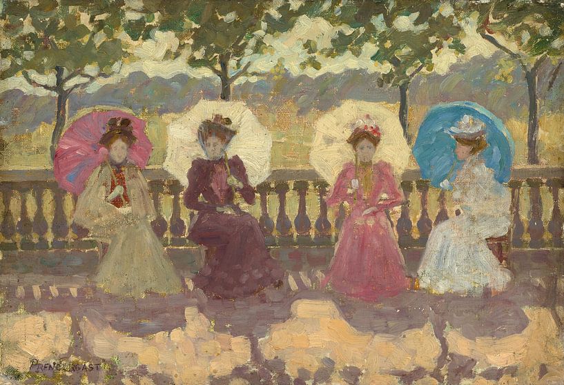 Dans le parc, Paris, Maurice Prendergast par Des maîtres magistraux
