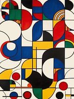 Geometrische Harmonie in Primaire Kleuren
