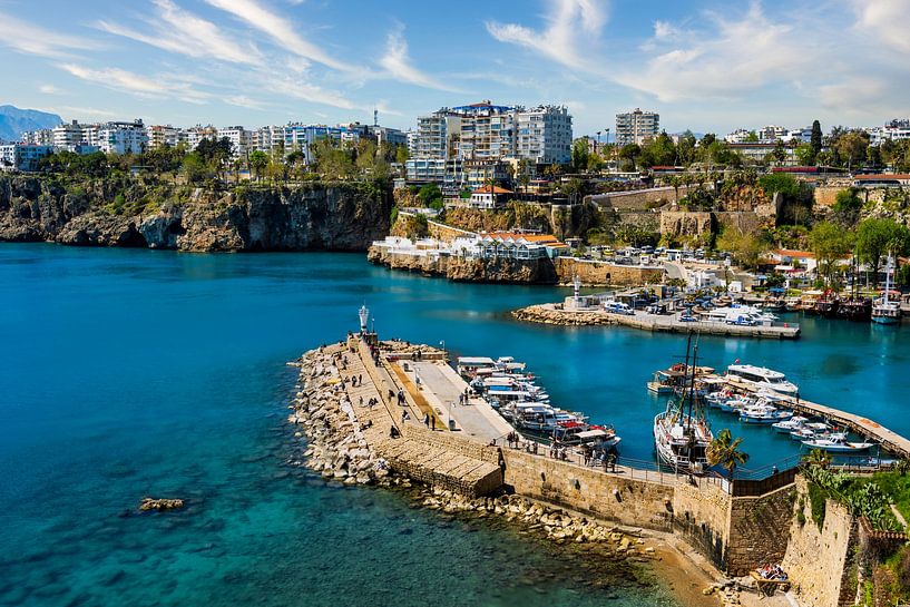 Historic old town of Antalya on the Mediterranean by Photo Art Thomas Klee