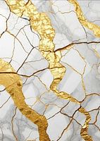 Abstract gouden decor