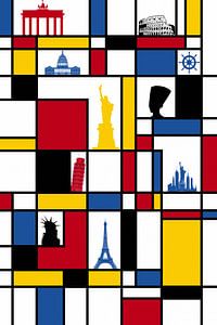 Piet Mondrian-Wahrzeichen