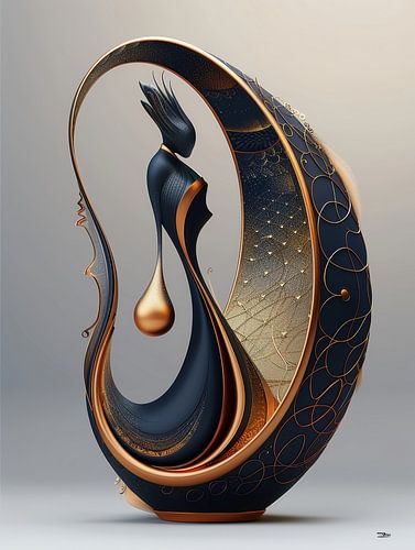 sculptuur uit dier en mens