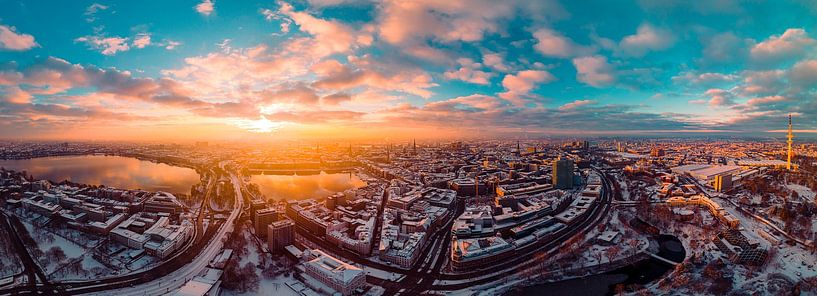 Hamburg Winter Panorama van thePhilograph