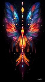 colourful symmetrical figure by Gelissen Artworks