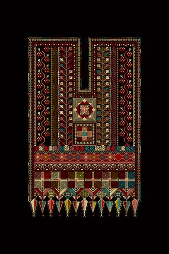 Tatreez ornament sjabloon 70