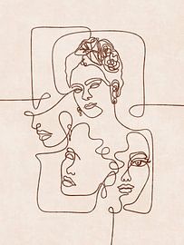 Line Art Portraits von Emel Tunaboylu by The Artcircle