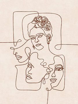 Line Art Portraits by Emel Tunaboylu by The Artcircle