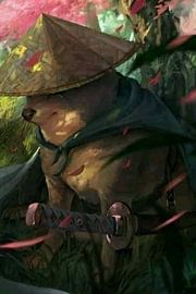 Hund cheeme samurai von Doms Art