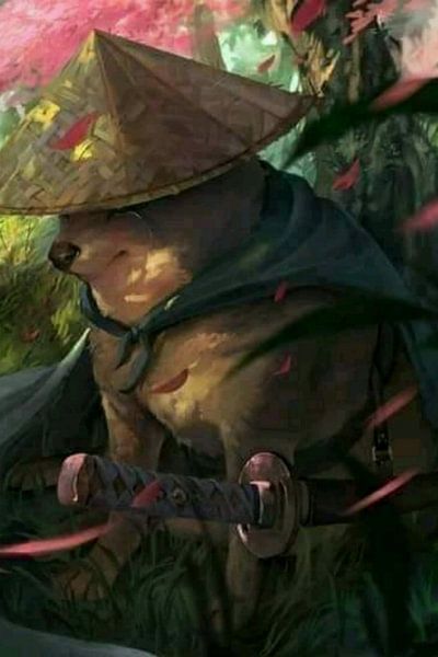 Dog cheeme samurai by Doms Art