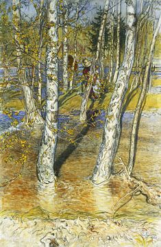 Carl Larsson, inondation de printemps