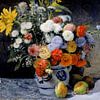 August Renoir.  Mixed flowers in a pot by 1000 Schilderijen