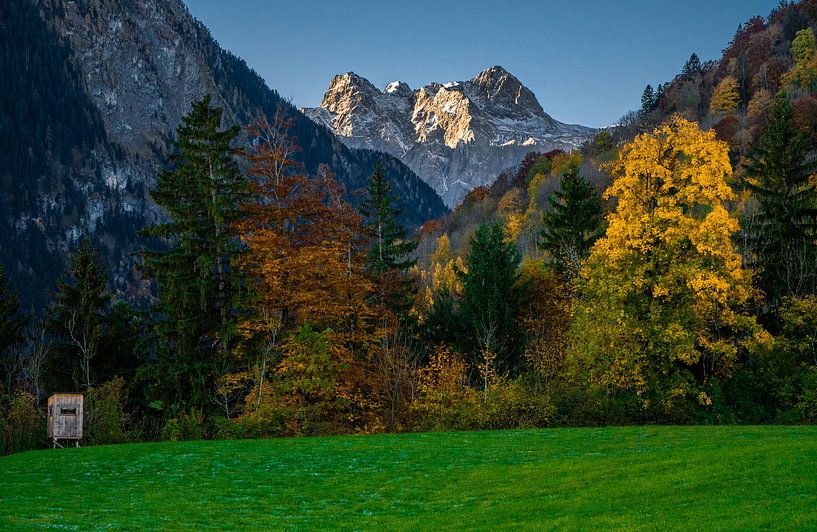 Herfstkleuren in de bergen van Brandnertal, Vorarlberg van Ralf van de Veerdonk