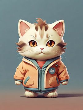 Cute Cat Portrait by TOAN TRAN