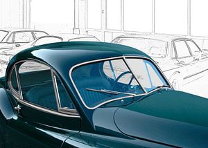 Jaguar XK 120 in racing green
