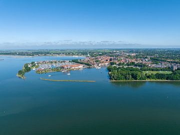 Drone foto haven van Hoorn van Drocean