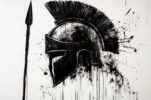 Spartaanse helm - Expressief ontwerp