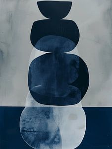 Indigo, modern und abstrakt