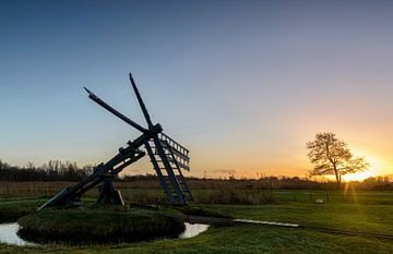 Tjasker molen in de Weerribben