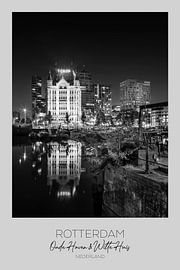 Im Fokus: ROTTERDAM Oude Haven mit Witte Huis von Melanie Viola