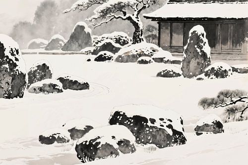 Jardin zen japonais sur FRESH Fine Art