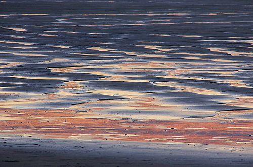 Zonsondergang strand Houlgate Normandie Opaalkust