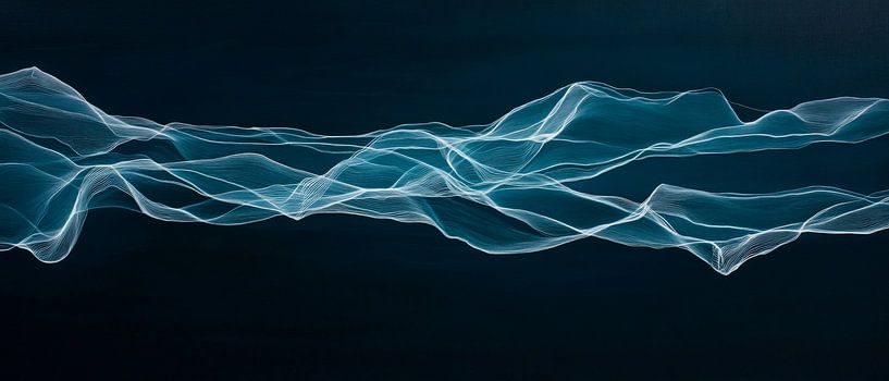 De délicates vagues d'ombre et de lumière par Poster Art Shop