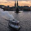 Weihnachtszauber an der Binnenalster mit Dampfschiff St. Georg von Oliver Preuß