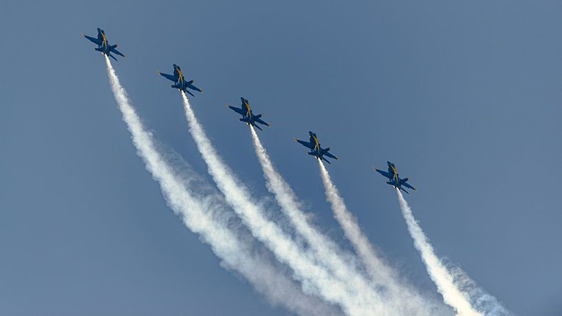 Five in a row! Blue Angels in action! by Jaap van den Berg