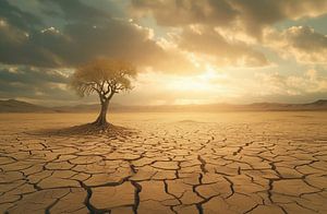 Baum im Sonnenuntergang