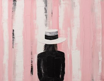 Vrouw met hoed van Artsy