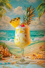 Cocktail tropical sur Poster Art Shop