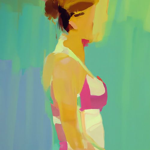 Colourful painting abstract