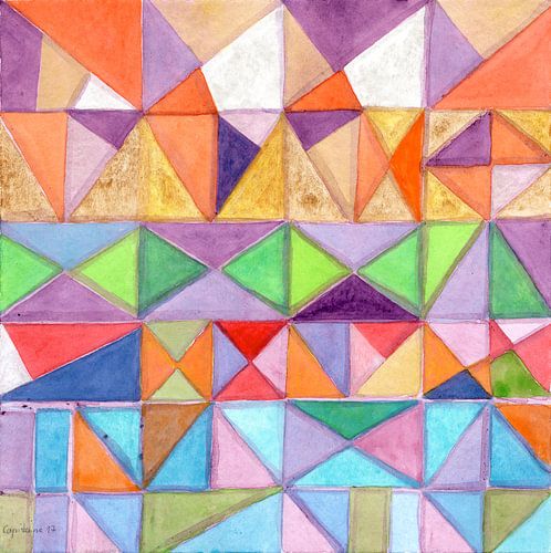 Fresh and Warm Triangle Pattern  von Heidi Capitaine