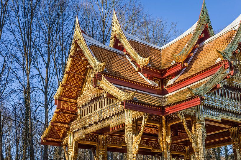 Chulalongkornbrunnen am Thai-Sala im Kurpark von Bad Homburg by Christian Müringer