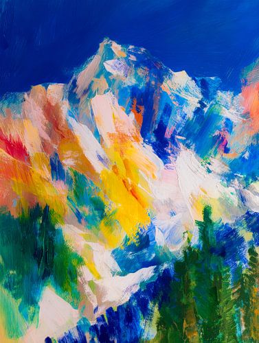 Farbenfrohe Berglandschaft