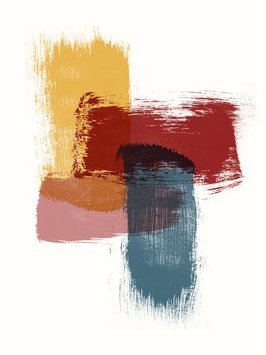 Couches - Impression abstraite avec bandes de peinture