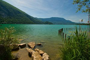 Lac d'Aiguebelette in de Franse Alpen van Tanja Voigt