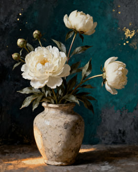 Peonies in the twilight