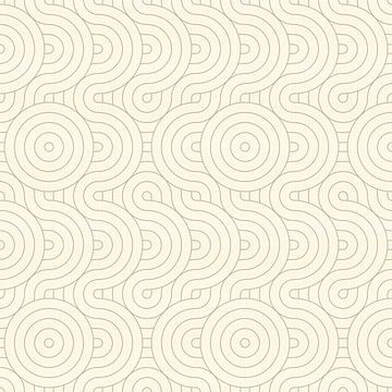 Modern patroonontwerp met Japanse invloed van Abstract Minimalist Art