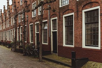 Nederlandse architectuur in Haarlem | Fine art foto print | Nederland, Europa van Sanne Dost