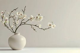 Minimalistische Stilllebenfotografie im Japandi-Stil