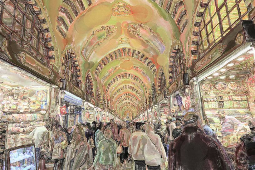 In the bazaar by Frank Heinz