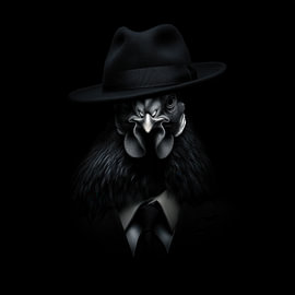 Porträt des Hähnchens „Maffia“ von TheXclusive Art