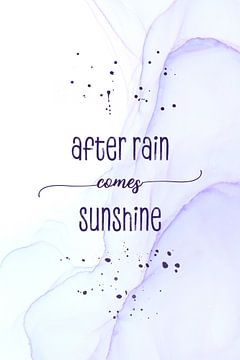 After rain comes sunshine | floating colors van Melanie Viola