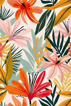 Splendeur florale tropicale sur Whale & Sons