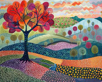 Landschap | DreamScape van Abstract Schilderij