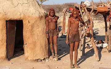 Himba dorp  van Albert van Heugten